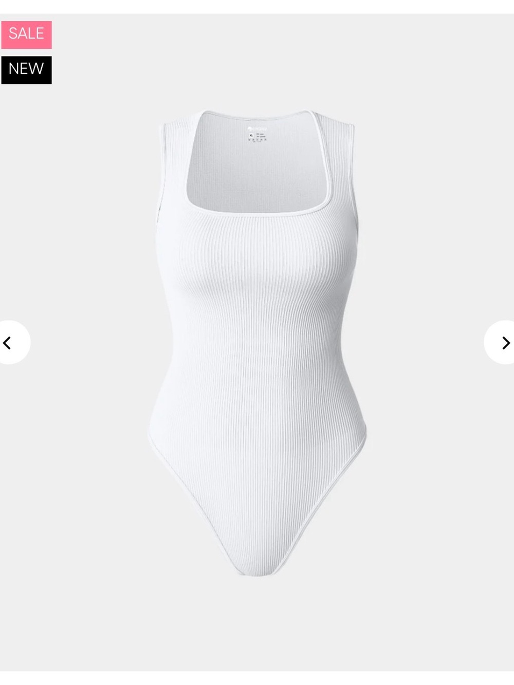 2 Soft Ribbed White V‑Neck One‑Piece Bodysuits